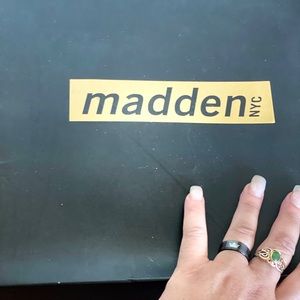 madden knee high suede material boots